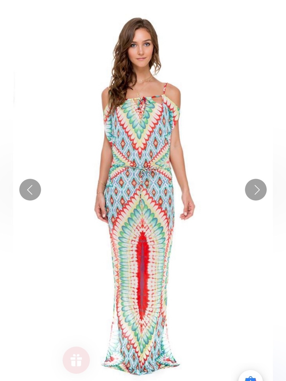 Luli Fama Wild Heart Island dress. Beautiful dress or coverup. Never worn!